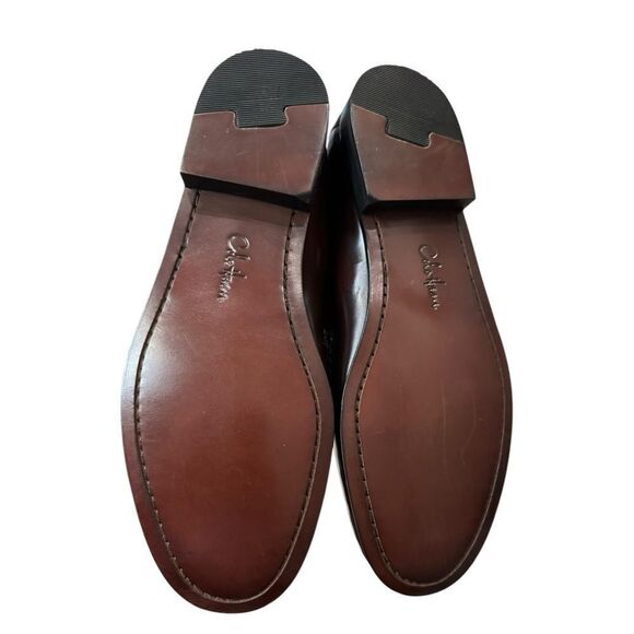 New Cole Haan Men Pinch Tassel Burgundy Leather Dress Shoes Loafers 11.5  11.5D main image 5